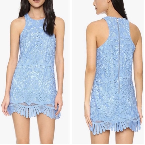 Lovers + Friends Blue Lace Dress - Picture 6 of 6
